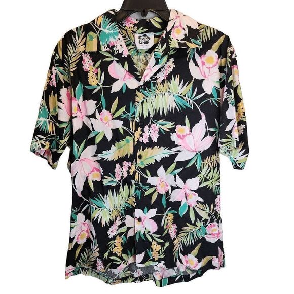 Hilo Hattie Shirt Mens Large Vintage Hawaiian Aloha Vacation Casual Button Front - Picture 1 of 6